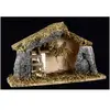 Image de Fééric Lights and Christmas - Crèche de Noël Mousse & Pierres 30cm Multicolore