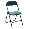 Image de Chaise pliante velours bleu