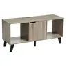 Image de Meuble TV Mix naturel 2 niches 1 porte - Naturel