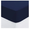 Image de - Drap housse 2 personnes - 100% Coton - 140 x 190 cm - Bleu encre