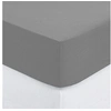 Image de - Drap Housse bonnet 30 cm 100% Coton Esther 160x200 cm - Gris Ardoise - CARINA