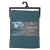 Image de - Housse de couette 2 places en coton 240x220cm fermeture boutons - Bleu canard - CARINA