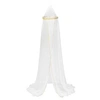 Image de Atmosphera Kids - Ciel de lit bordure doré - Hauteur 230 cm - Blanc