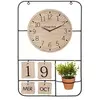Image de Horloge H52 Camille calendrier et plante art