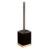 Image de - Brosse WC Design Natureo 35cm Noir