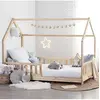 Image de Lit cabane 90x190 cm en bois sans matelas