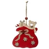 Image de - Sujet De Noël Hotte Ours soir 18cm Rouge