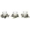 Image de Fééric Lights and Christmas - Lot de 3 Bougies Parfumées "Feuilles" 180g Grenade Noire