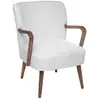 Image de Fauteuil bouclette blanc Chiara