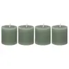 Image de Comptoir de la Bougie - Lot de 4 Bougies Votives "Rustic" 4,5cm Vert Eucalyptus