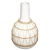 Image de Créateur d'intérieur - Vase Design en Céramique "Rotin" 28cm Blanc
