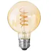 Image de Créateur d'intérieur - Ampoule A Led Torsadée Ronde 14cm Ambre