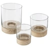 Image de Créateur d'intérieur - Lot de 3 Photophores en Verre "Eté" 20cm Transparent