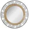 Image de Créateur d'intérieur - Miroir Rond en Métal & Bois "Joe" 45cm Noir