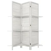 Image de Paravent original avec 3 Etagères Bois blanc H 170 cm