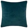 Image de - Coussin design en velours Dolce - L. 40 x l. 40 cm - Bleu canard - Dolce