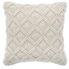 Image de - Coussin design ethnique macramé Eté Indien - L. 40 x l. 40 cm - Beige - Eté Indien
