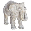 Image de figurine éléphant résine motifs 19x10x15cm beige