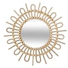 Image de Créateur d'intérieur - Miroir Mural en Rotin "Soleil" 50cm Naturel