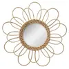 Image de Créateur d'intérieur - Miroir Déco en Rotin "Fleur" 38cm Naturel