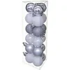 Image de Fééric Lights and Christmas - Lot de 18 Boules de Noël "Colorama" 3cm Argent & Blanc