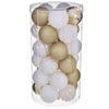 Image de Féérie Lights & Christmas - Kit Décoration pour sapin de Noël - 30 Pièces - Doré et blanc - La maison des couleurs