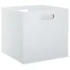 Image de - Boite de Rangement en Bois "Evy" 31x31cm Blanc