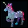 Image de Licorne lumineuse de Noël 24 Leds extérieur H40 cm