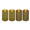 Image de Fééric Lights and Christmas - Lot de 4 Bougies Votives "Colorama" 7cm Or