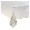 Image de Féérie Lights & Christmas - Nappe de Noël motif Léopard - L. 140 x l. 240 cm - Blanc et doré - La maison des couleurs