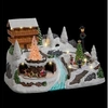 Image de Déco Noël chalet à la montagne piles lumineux animé