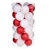 Image de Fééric Lights and Christmas - Lot de 30 Boules de Noël "Colorama" 6cm Rouge & Blanc