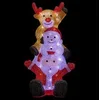 Image de Père-Noël, bonhomme de neige et renne lumineux 60 LED