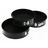 Image de - 3 Moules ronds démontables en alu - Diam. 26/24/22 cm - Noir - Cook