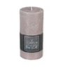 Image de Bougie ronde effet rustique - D 7 x H 14 cm - Taupe