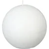 Image de Comptoir des bougies - Bougie boule Rustic - Diam. 10 cm - Blanc - OLIA