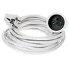 Image de Rallonge electrique "terre" 5m blanc