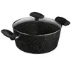 Image de FIVE Simply Smart - Faitout en Aluminium & Couvercle "Pierre" 24cm Noir