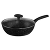 Image de - Sauteuse en Aluminium "Couvercle" 28cm Noir