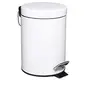 Image de Poubelle métal 3 litres Blanc
