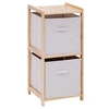 Image de - Etagère Salle de Bain 2 Niveaux "Tidy" 77cm Naturel