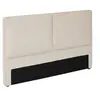Image de Tête de lit Wonta 163 x 101 cm velours beige