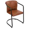 Image de Fauteuil cuir véritable Kavi naturel