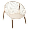 Image de Fauteuil fils naturels pieds manguier Raina