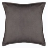 Image de - Coussin Lilou déhoussable effet velours en polyester 55x55 cm - Gris Foncé - Lilou
