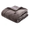 Image de - Edredon design velours Hiver - L. 80 x l. 180 cm - Gris - Hiver