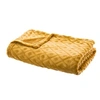 Image de Créateur d'intérieur - Plaid Imprimé Losange 3D 125x150cm Ocre