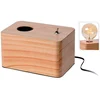 Image de Atmosphera Lampe Avec Socle En Bois E27 One Size