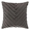 Image de Créateur d'intérieur - Coussin Déhoussable Velours "Tressé" 40x40cm Gris