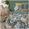 Image de Parure de lit tropik vert/blanc/moutarde 240x220